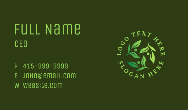 Organic Community Farming Business Card Design Image Preview