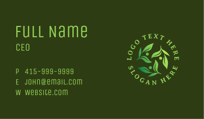 Organic Community Farming Business Card Image Preview