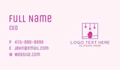 Cupcake Bakeshop Interior  Business Card Image Preview