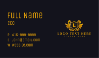  Elegant Crest Insignia Business Card Image Preview