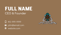 Lumberjack Axe Shield Gaming Business Card Image Preview