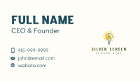 Candle Light Bulb Business Card Image Preview