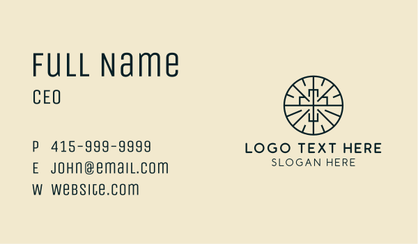 Cross Christian Church Business Card Design Image Preview