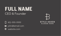 Stylist Boutique Letter B Business Card Image Preview