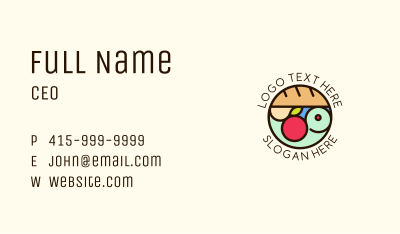 Bread Fruit Grocery Store Business Card Image Preview