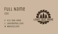 Classic Timber Logging Badge Business Card Image Preview