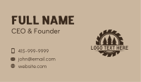 Classic Timber Logging Badge Business Card Image Preview