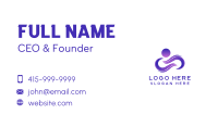 Infinity Loop Person Business Card Image Preview