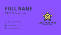 Target Star Shield Business Card Design