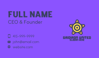 Target Star Shield Business Card Image Preview