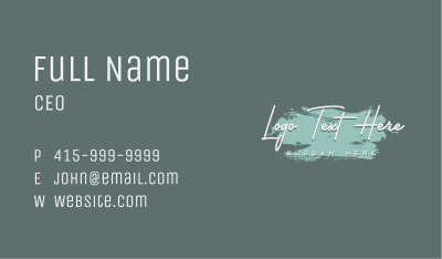 Fashion Graffiti Wordmark Business Card Image Preview