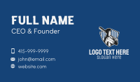 Baseball Player Badge Business Card Design