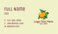 Tropical Orange Turtle  Business Card Image Preview