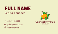 Tropical Orange Turtle  Business Card Image Preview