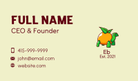 Tropical Orange Turtle  Business Card Image Preview