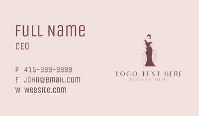 Fashion Designer Gown Business Card Image Preview