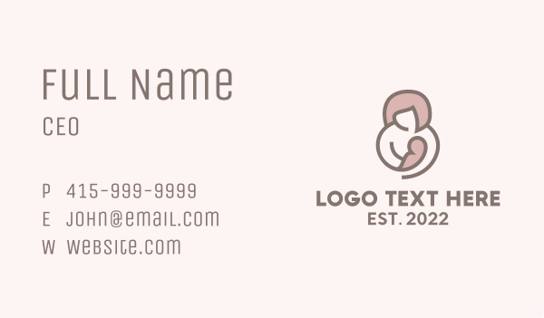 Maternity Breastfeeding  Business Card Design Image Preview