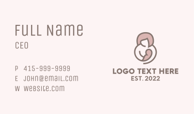 Maternity Breastfeeding  Business Card Image Preview