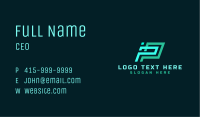 Geometric Tech Startup Business Card Image Preview
