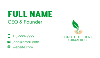Organic Hair Treatment  Business Card Image Preview