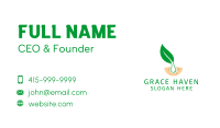 Organic Hair Treatment  Business Card Image Preview