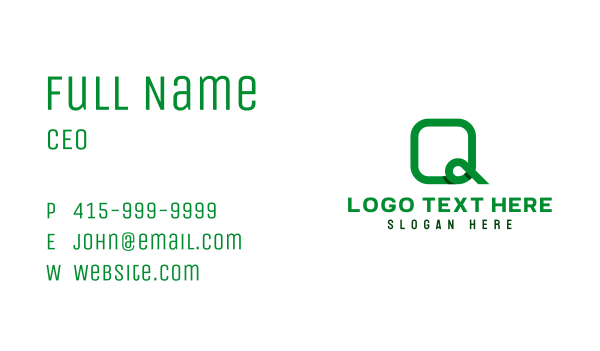 Tech Letter Q Business Business Card Design Image Preview