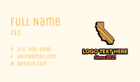California Tropical Stripe Business Card Image Preview