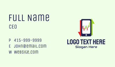Mobile Stock Market Business Card