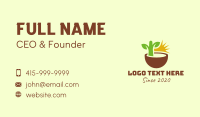 Natural Plant Seedling Business Card Preview