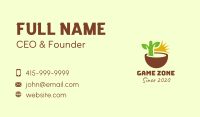 Natural Plant Seedling Business Card Design