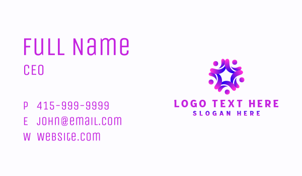 People Community Group Business Card Design Image Preview