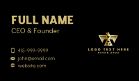 Golden Mayan Bird Business Card Design