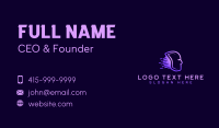 Artificial Intelligence Head Business Card Image Preview