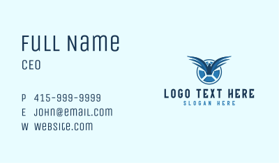 Football Hawk Emblem  Business Card Image Preview