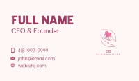 Love Hand Charity Business Card Image Preview