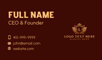 Royal Crown Wings Business Card Design