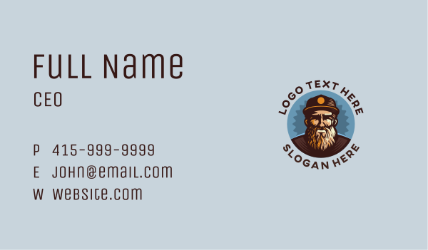 Old Man Cartoon  Business Card Design Image Preview