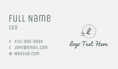 Generic Wellness Letter  Business Card Image Preview