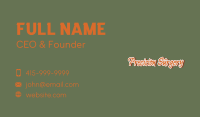 3D Brush Stroke Wordmark Business Card Image Preview