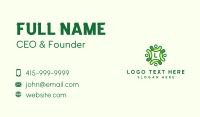 Nature Conservation Group Letter Business Card Design