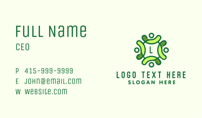 Nature Conservation Group Letter Business Card