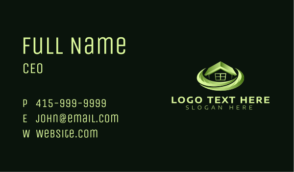 House Residential Landscaping Business Card Design Image Preview