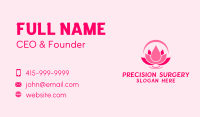 Pink Flower Spa  Business Card Image Preview