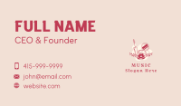 Floral Makeup Salon Business Card Image Preview