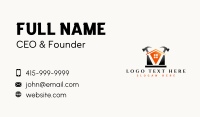 Hammer House Carpentry Business Card Design