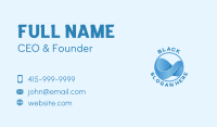 Gradient Aqua Wave Business Card Image Preview