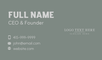 Professional Corporate Wordmark Business Card Image Preview