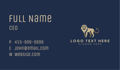 Premium Lion Business Business Card Image Preview