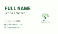 Eco Green Tree Business Card Image Preview