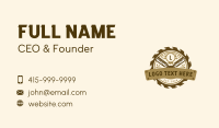 Chisel Carving Woodwork Business Card Preview